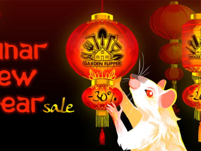 Lunar New Year Sale has just begun! House and Garden Flipper discounts!