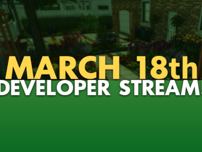 Developer Stream – We’re going LIVE on March 18!